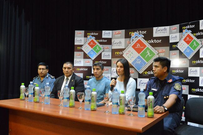 Biatlón de la cumbre en marcha