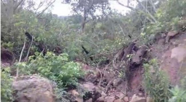 Las lluvias provocaron el desmoronamiento