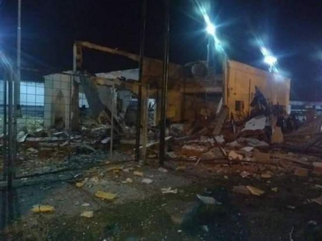 La explosión en el Centro Cívico Municipal