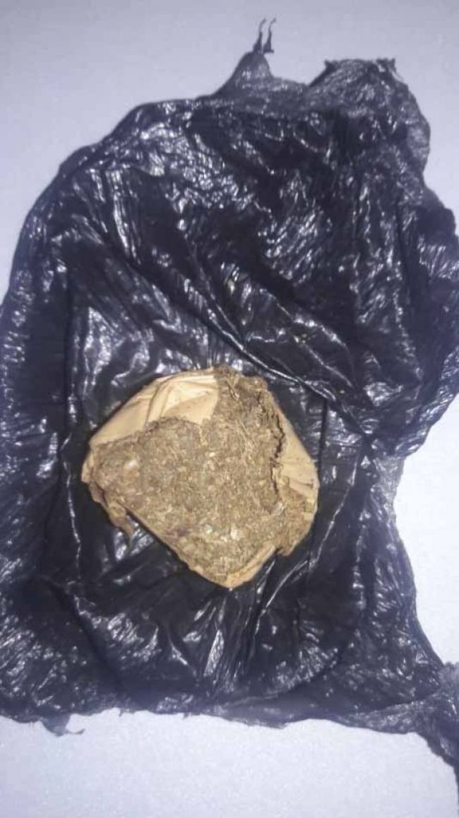 Droga secuestrada en un procedimiento