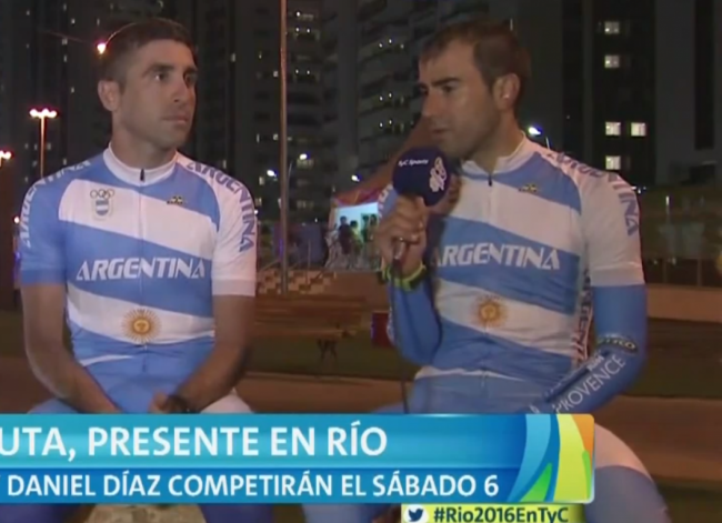 Daniel Díaz en la Villa Olímpica Crédito Imagen TyC Sports