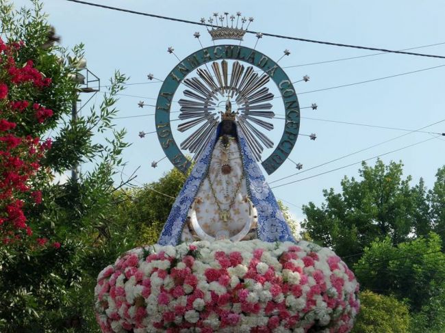 Cortes de calle por el día de la Virgen