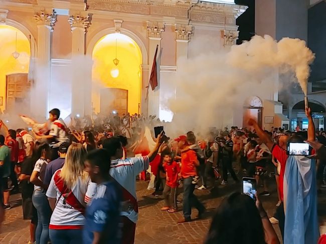 River campeón, los festejos en Salta