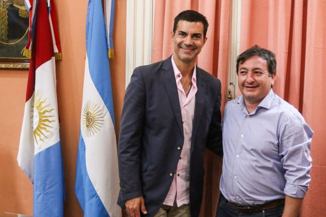 Urtubey y el intendente de Dean Funes