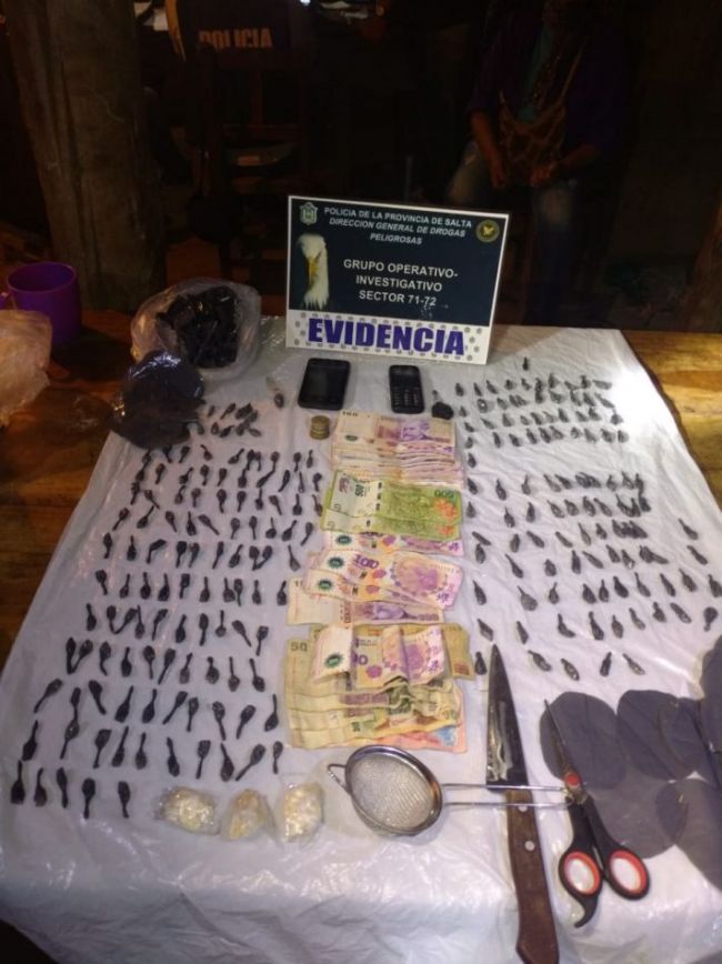 La droga secuestrada