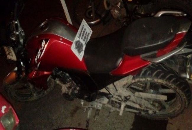 La moto de los delincuentes