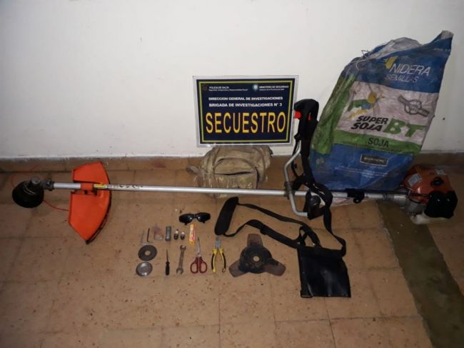 Las herramientas robadas