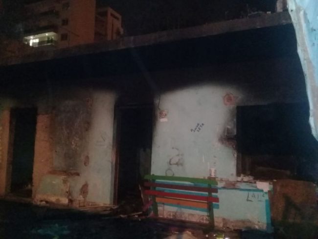 Incendio en B° 20 de Febrero