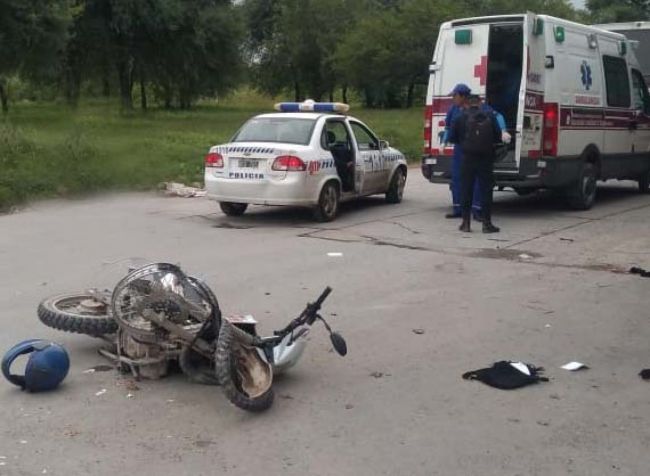 Motochorros heridos y atrapados