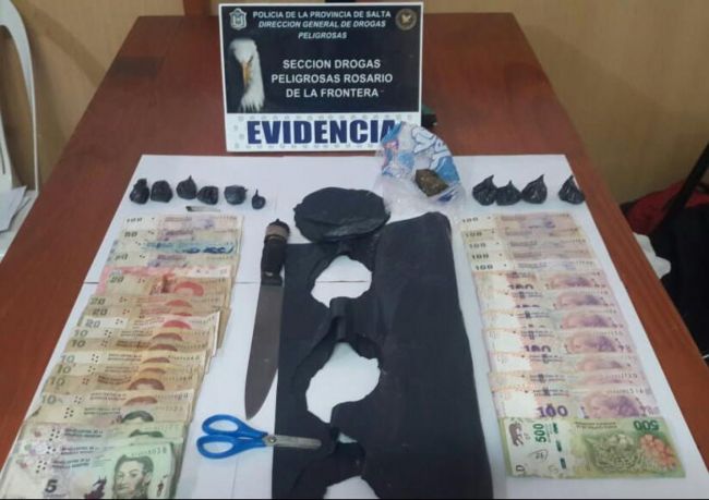 Secuestro de dinero y drogas