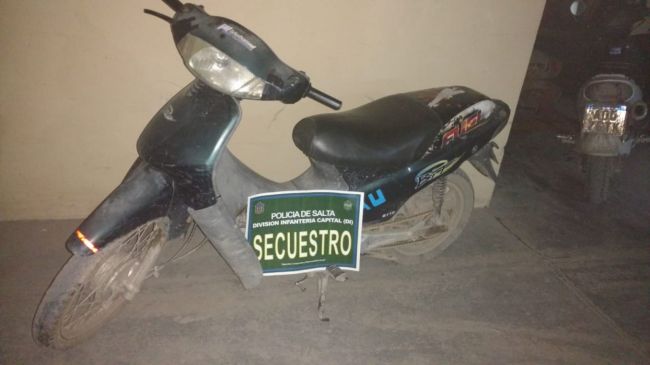 Motocicleta recuperada