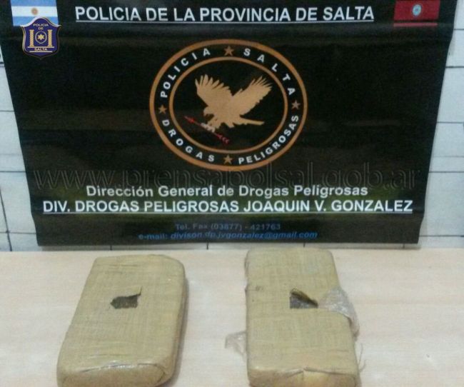 La droga incautada