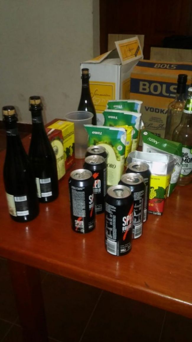 Bebidas secuestradas