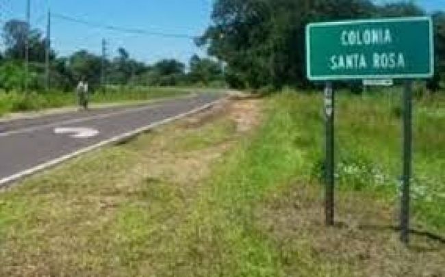 Acceso a Colonia Santa Rosa