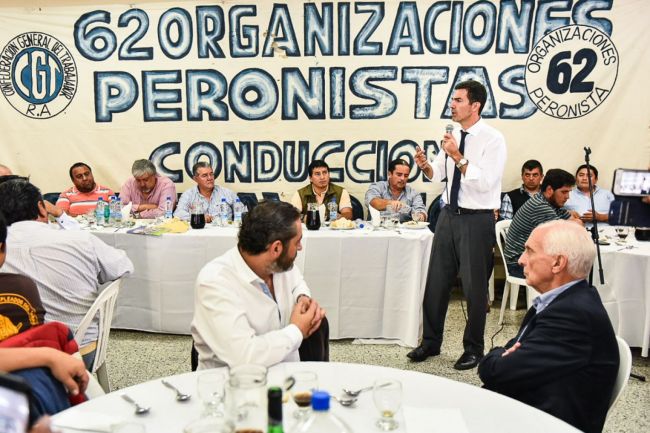 Urtubey con las 62 Organizaciones
