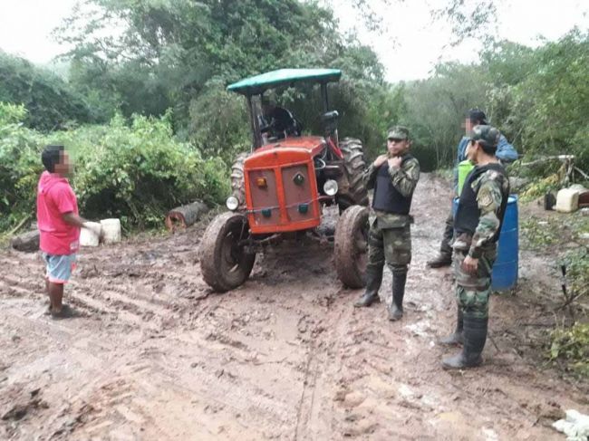 Operativo en Campo Durán