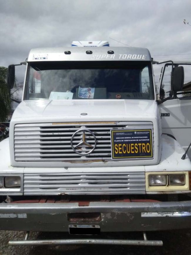 Camión secuestrado