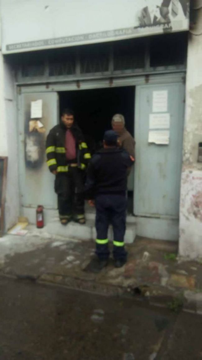 Incendio en un taller