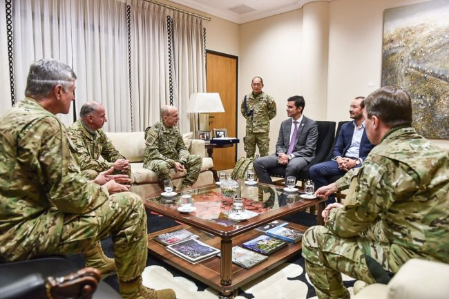 Urtubey con el Gral. Pasqualini