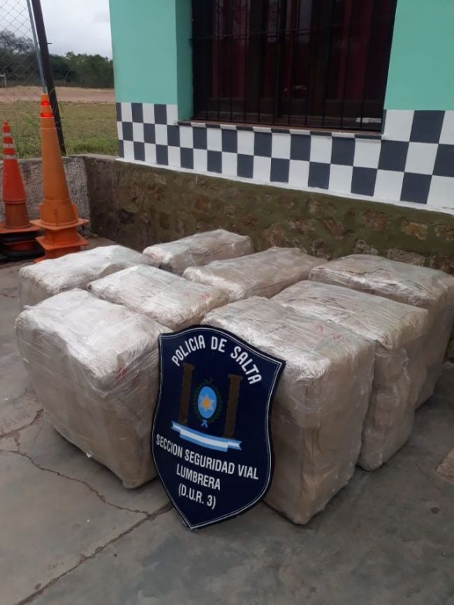 Los bultos decomisados