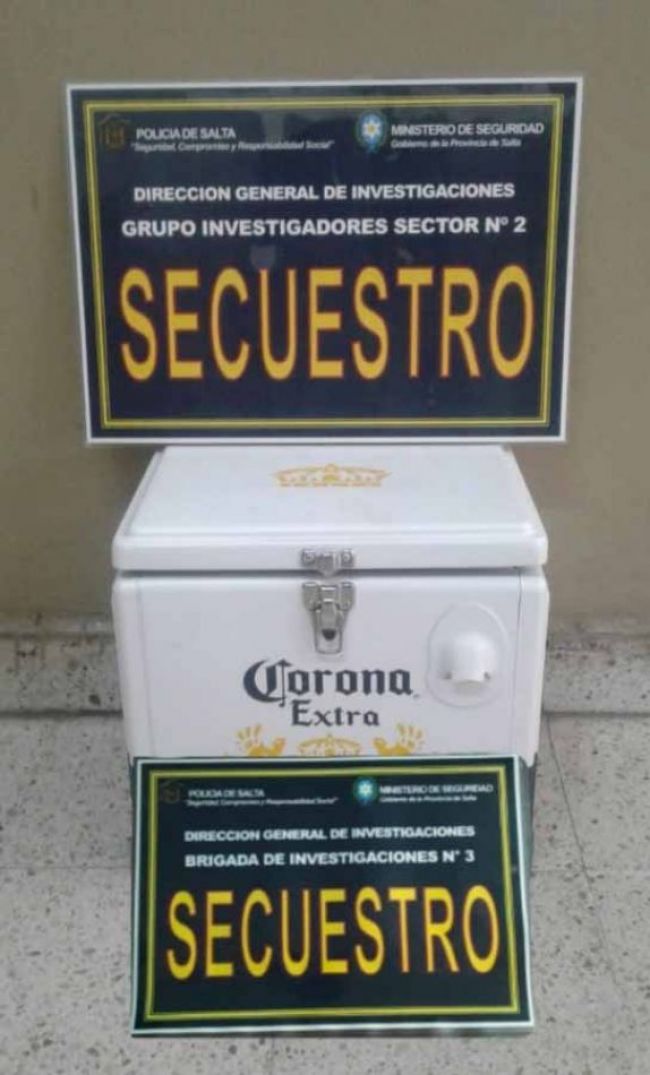 Material secuestrado