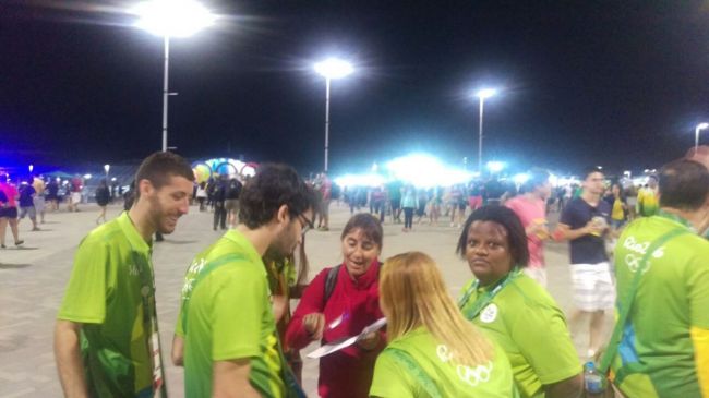 Profesores en acción en la Villa Olímpica