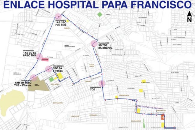 Enlace al hospital Papa Francisco