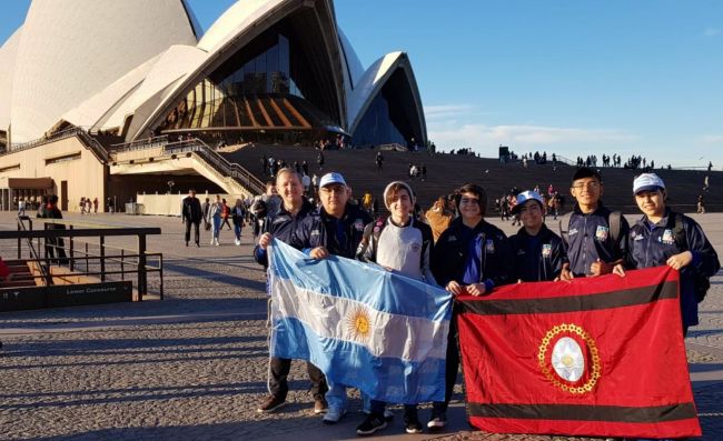 El equipo salteño en Sidney