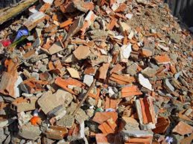 Escombros servirán para rellenar depresiones