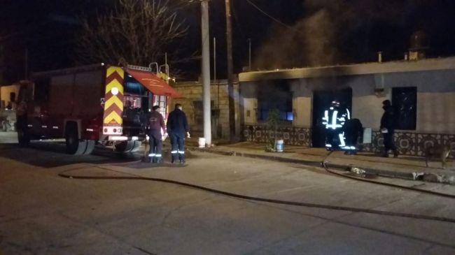 Incendio a la madrugada
