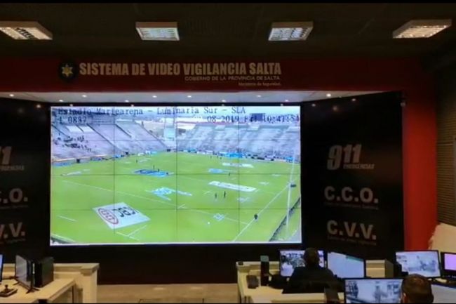 Seguridad para el gran partido de rugby