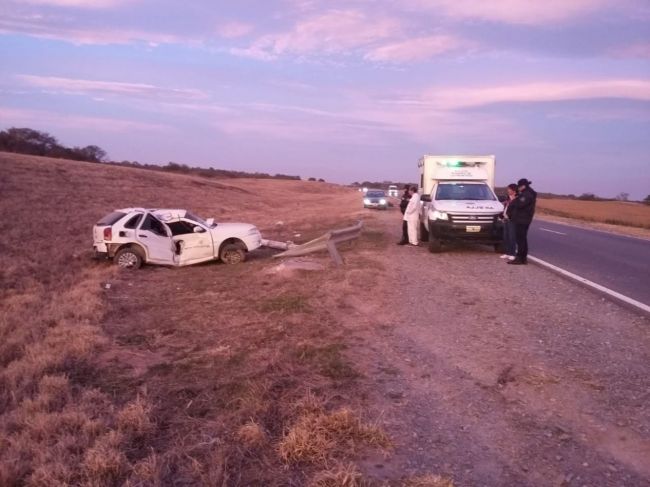 Así quedó el vehículo siniestrado