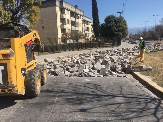 Obras en avenida Líbano