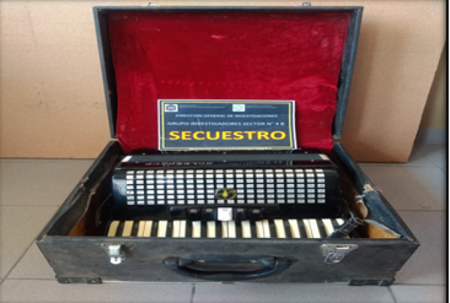 La policía recuperó el instrumento