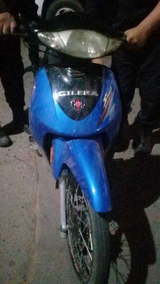 Recuperaron una moto robada