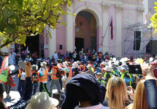 Llegada de los peregrinos de Cachi