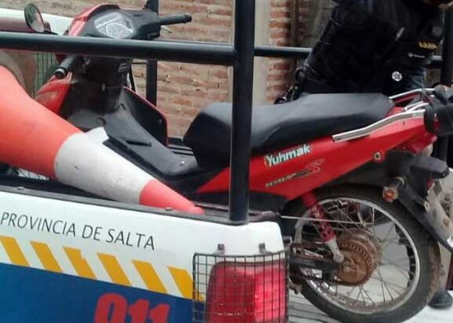 Una de las motos recuperadas