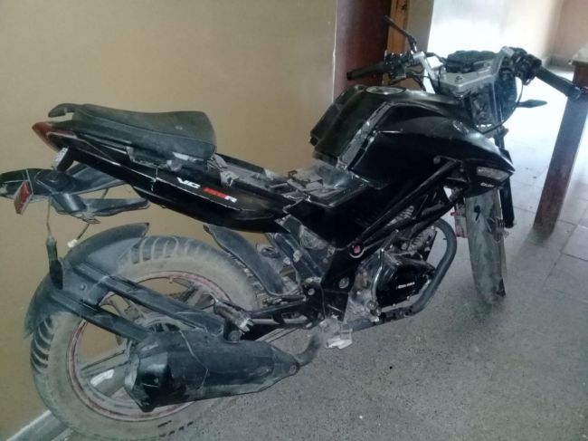 La moto recuperada